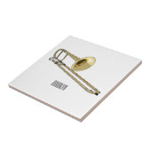 Carreau Illustration de dessin animé de Trombone (Côté)