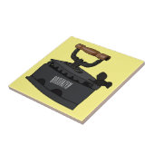 Carreau Illustration de dessin en fer de Charbon (Côté)