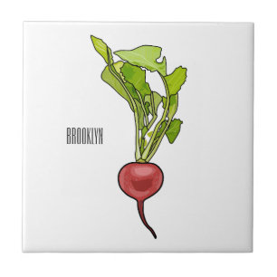 Carreau Illustration de dessin Radish