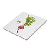 Carreau Illustration de dessin Radish (Côté)