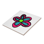 Carreau Illustration de fleurs (Côté)