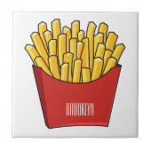 Carreau Illustration de frites (Devant)