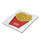 Carreau Illustration de frites (Côté)