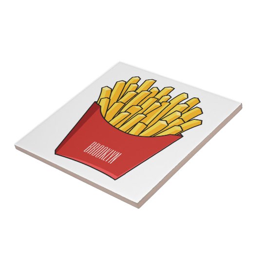 Carreau Illustration de frites (Côté)