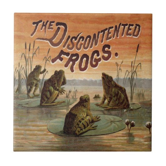 Carreau Illustration de grenouilles Lily Pads Moon (Devant)