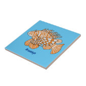 Carreau Illustration de Happy lionfish (Côté)
