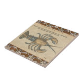 Carreau Illustration de homard, fruits de mer du Maine (Côté)