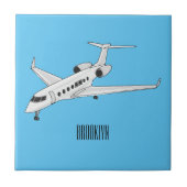 Carreau Illustration de jet privé (Devant)