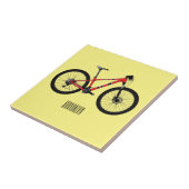 Carreau Illustration de la bande dessinée de vélo (Côté)