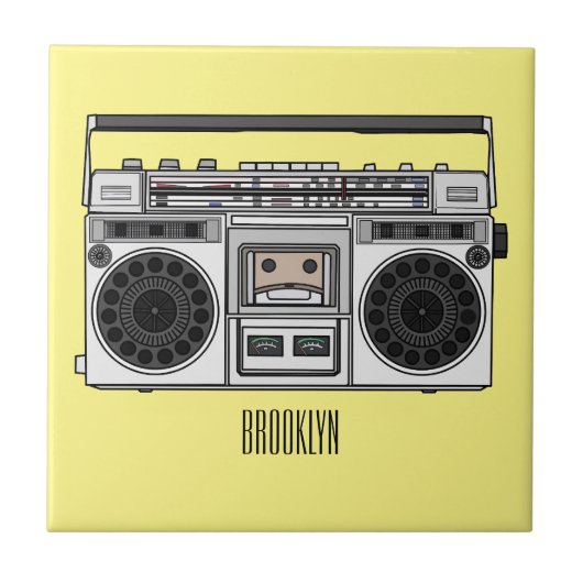 Carreau Illustration de la bande dessinée radio (Devant)