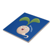 Carreau Illustration de la caricature de la gerbe de grain (Côté)