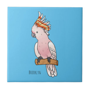 Carreau Illustration de la caricature de l'oiseau de cobay