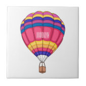 Carreau Illustration de la montgolfière (Devant)