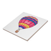 Carreau Illustration de la montgolfière (Côté)