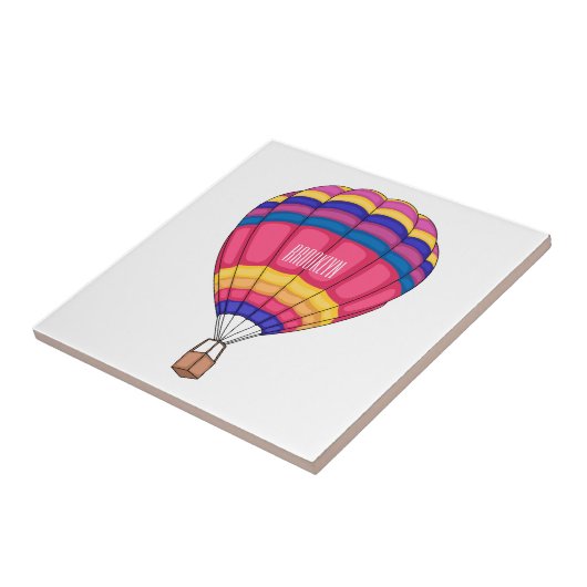 Carreau Illustration de la montgolfière (Côté)