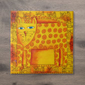 Carreau Illustration de l'aquarelle léopard