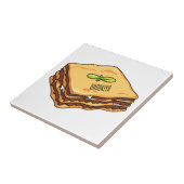 Carreau Illustration de Lasagna (Côté)