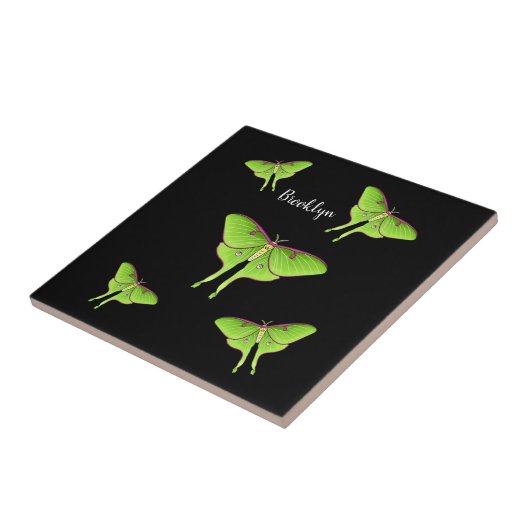 Carreau Illustration de Luna Moth (Côté)