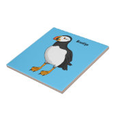 Carreau Illustration de macareux de l'Atlantique (Côté)