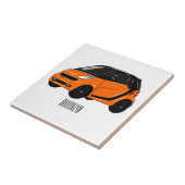 Carreau Illustration de micro-voiture (Côté)