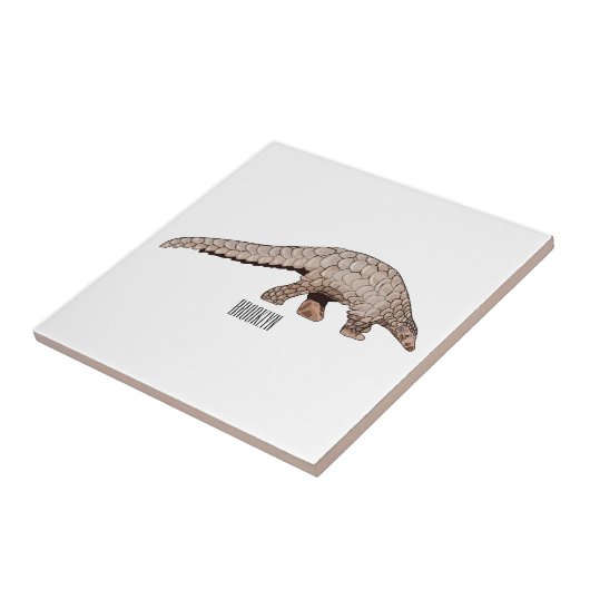 Carreau Illustration de Pangolin (Côté)