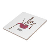 Carreau Illustration de pipes (Côté)