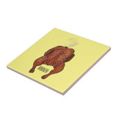 Carreau Illustration de poulet rôti (Côté)