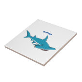 Carreau Illustration de requin marteau (Côté)
