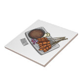 Carreau Illustration de Satay (Côté)