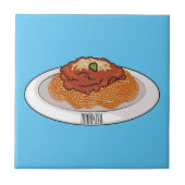Carreau Illustration de Spaghetti (Devant)