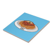 Carreau Illustration de Spaghetti (Côté)