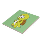 Carreau Illustration De Tricératops Avec Sac À Dos. (Côté)