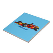 Carreau Illustration de voitures de course à grande vitess (Côté)