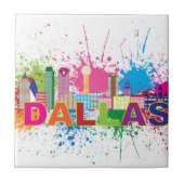 Carreau Illustration d'éclaboussure de peinture d'horizon (Devant)