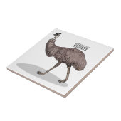 Carreau Illustration d'Emu bird (Côté)