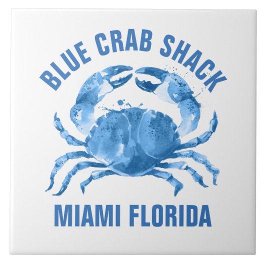 Carreau Illustration des crabes bleus (Devant)