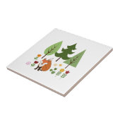 Carreau Illustration des fleurs de renards de style scandi (Côté)