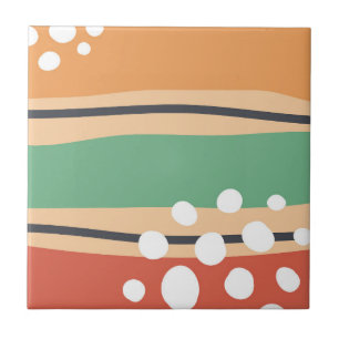 Carreau Illustration des lignes et points Abstraits