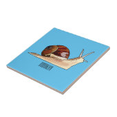Carreau Illustration d'escargot (Côté)