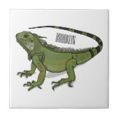 Carreau Illustration d'Iguana (Devant)