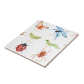 Carreau Illustration d'insecte d'aquarelle (Côté)