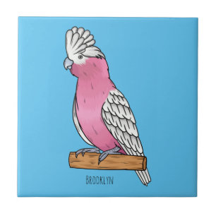Carreau Illustration d'oiseau de Galah