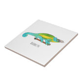 Carreau Illustration du caméléon de Jackson (Côté)
