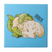 Carreau Illustration du chou-fleur (Devant)