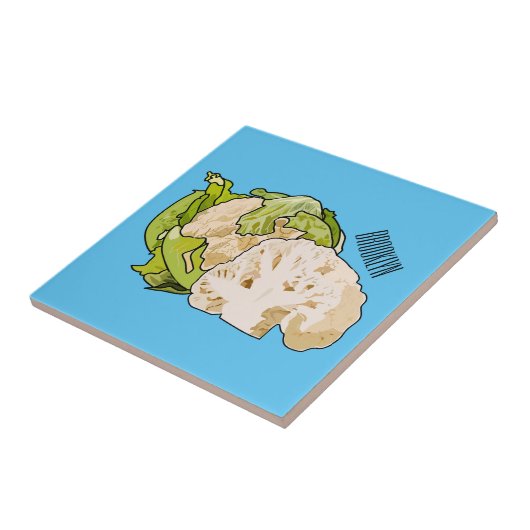 Carreau Illustration du chou-fleur (Côté)