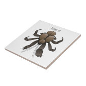 Carreau Illustration du crabe de coco (Côté)