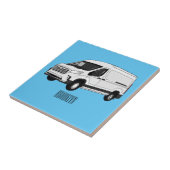 Carreau Illustration du fourgon de livraison (Côté)