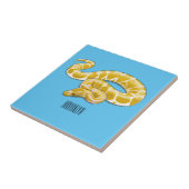 Carreau Illustration du serpent python birman (Côté)