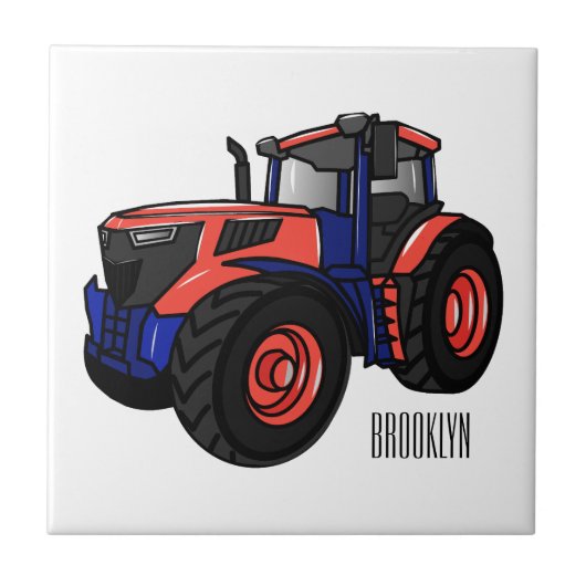 Carreau Illustration du tracteur (Devant)