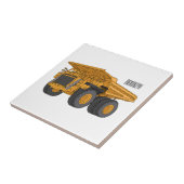 Carreau Illustration d'un camion à grande échelle (Côté)